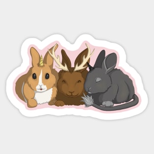 Three Magical Friends Sticker